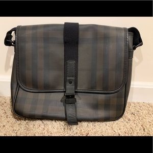 Burberry Check Crossbody Men’s Messenger Bag